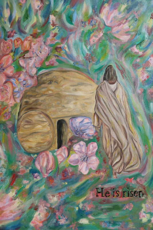“He is risen” original painting