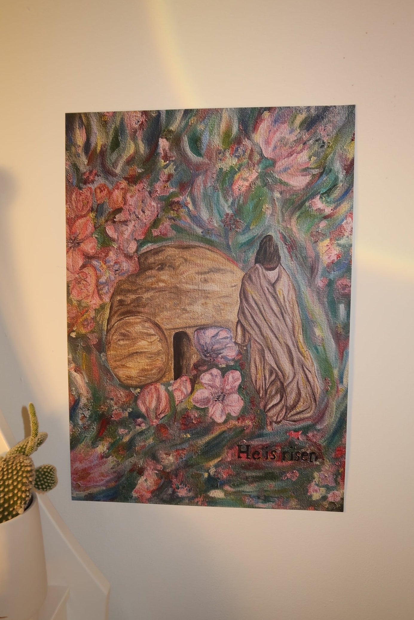 “He is risen” print