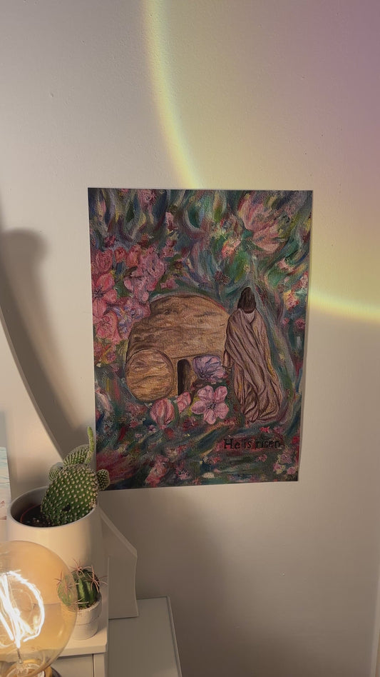 “He is risen” print